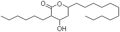 3-Hexyltetrahydro-4-hydroxy-6-undecyl-2H-pyran-2-one