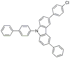 9-(biphenyl-4-yl)-3-(4-chloro phenyl)-6-phenyl-9H-carbaz ole